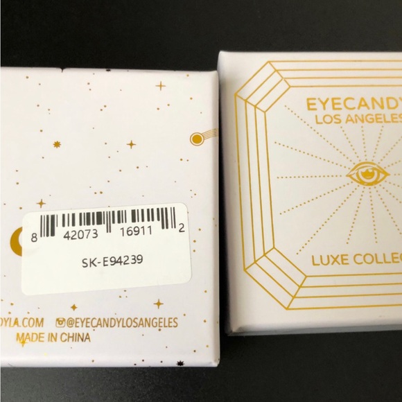 Eye Candy 18k plated titanium golden ball drop earrings jewelry - Picture 4 of 4